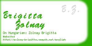 brigitta zolnay business card